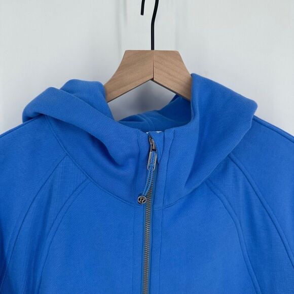 Lululemon hoodie women m/l pool blue scuba oversized full zip active workout nwt - Picture 3 of 11